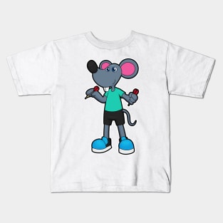 Mouse as Dart player with Darts Kids T-Shirt